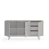 Mueble aparador de diseño moderno minimalista SIERRA 159 gris claro 4