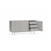 Mueble aparador de diseño moderno minimalista SIERRA 159 gris claro 5