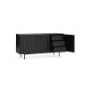 Mueble aparador de diseño moderno minimalista SIERRA 159 negro 4