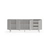 Mueble aparador de diseño moderno minimalista SIERRA 211 gris claro 3