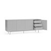 Mueble aparador de diseño moderno minimalista SIERRA 211 gris claro 4