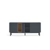 Mueble aparador de diseño moderno nórdico CORVO 180 gris antracita 7