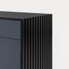 Mueble auxiliar de diseño moderno minimalista DORIC 92 negro y antracita 5