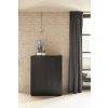 Mueble auxiliar de diseño moderno minimalista DORIC 92 negro y antracita 6