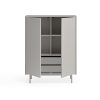 Mueble auxiliar de diseño moderno minimalista SIERRA 97 gris claro 6