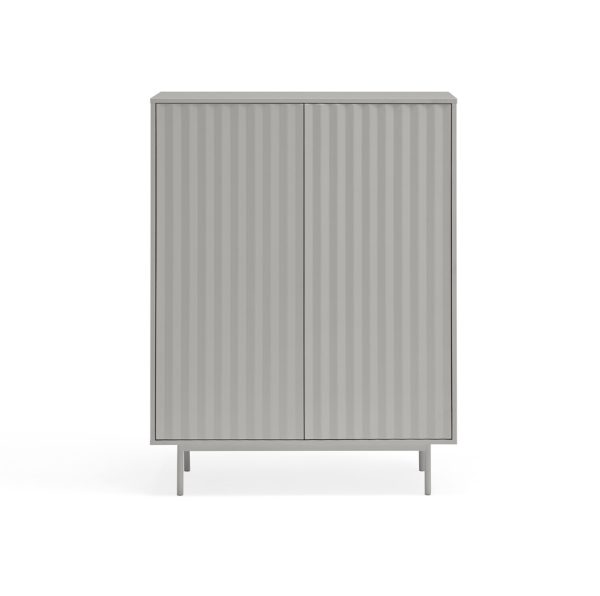 Mueble auxiliar de diseño moderno minimalista SIERRA 97 gris claro
