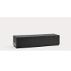 Mueble de televisión de diseño moderno minimalista DORIC 180 negro y antracita 3