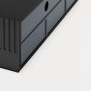 Mueble de televisión de diseño moderno minimalista DORIC 180 negro y antracita 4