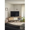 Mueble de televisión de diseño moderno minimalista YOKO 180 acabado roble y crema 2