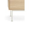 Mueble de televisión de diseño moderno minimalista YOKO 180 acabado roble y crema 5
