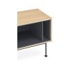 Mueble de televisión de diseño moderno minimalista YOKO 180 acabado roble y gris antracita 5