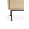 Mueble de televisión de diseño moderno minimalista YOKO 180 acabado roble y gris antracita 7