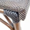 Silla vintage MICHELLE aluminio imitación bambú y textil color negro 4