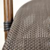 Silla vintage MICHELLE aluminio imitación bambú y textil color negro 5