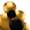 Aplique lámpara de pared de diseño Art Decó GRAN VICTORIA 90 latón dorado y negro 2