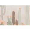 Cuadro lienzo serigrafiado paisaje cactus colores pastel