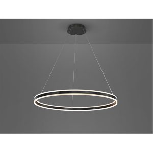 Lámpara de techo LED de diseño moderno HELIA Ø100 metal y aluminio acabado negro mate 2