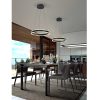 Lámpara de techo LED de diseño moderno HELIA Ø50 metal y aluminio acabado negro mate