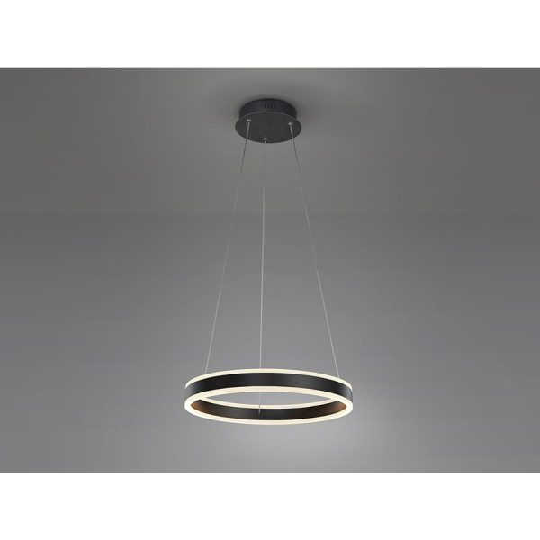 Lámpara de techo LED de diseño moderno HELIA Ø50 metal y aluminio acabado negro mate 3