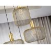 Lámpara de techo LED de diseño moderno OSIRIS Ø58 metal malla metálica acabado dorado 2