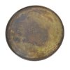 Mesa de centro redonda de diseño vintage ANTIQUE Ø45 aluminio y hierro acabado bronce envejecido 4