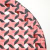 Sillón de diseño vintage VERONA caña natural y textil imitación ratán en colores rosa y gris 4