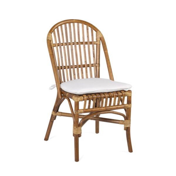 24490 Silla de diseño vintage SIDNEY hecha a mano en ratán