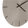 607909 Reloj de pared diseño vintage 59 aluminio color gris acabado envejecido