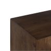 Aparador diseño rústico moderno madera mango natural volúmenes en puertas y patas talladas