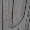 Aparador diseño rústico vintage madera de mango gris con tallas geométricas en las puertas