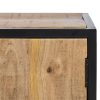 Mueble de televisión diseño rústico industrial madera de mango y hierro color negro