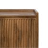 Mueble de televisión diseño rústico vintage madera de mango natural puertas estriadas
