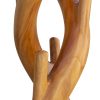 Perchero doble tronco natural diseño rústico 194 madera de suar 2