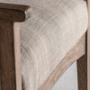 Sillón de diseño clásico colonial VALHEY asiento tapizado madera de mango y ratán 7