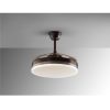 Ventilador de techo con luz LED VENTO Ø50 metal marrón mate y aro color negro 3