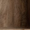 Vitrina diseño rústico industrial WEYER 211 madera de mango acabado natural hierro y cristal 5