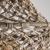 Lámpara de techo de diseño étnico 60 macramé algodón color natural 3