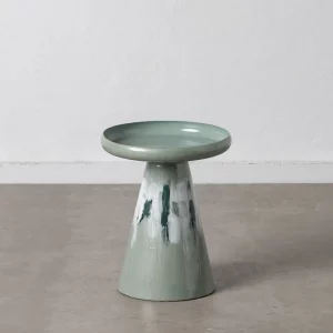 Mesa de centro redonda diseño moderno Ø36 hierro color verde
