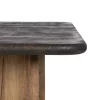 Mesa de comedor de diseño contemporáneo 200 madera de mango acabado natural y marrón 2