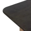 Mesa de comedor de diseño contemporáneo 200 madera de mango acabado natural y marrón 3