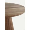 Mesa de comedor redonda diseño rústico moderno madera maciza acabado natural