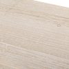 Mueble de televisión diseño rústico oriental madera acabado natural puertas en blanco