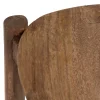 Set 2 mesas auxiliares de diseño vintage Ø58_47 madera de mango acabado natural 3