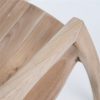 Sillón con reposabrazos de diseño contemporáneo SIRA madera de teka natural 5