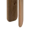 Consola de diseño contemporáneo 115 madera de mango natural acabado marrón y natural 4