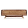 DHAVAL Mueble televisión diseño rústico vintage cajones y puertas madera reciclada diferentes texturas y colores