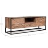 EGON Mueble televisión diseño rústico industrial madera de acacia y acero