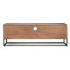 EGON Mueble televisión diseño rústico industrial madera de acacia y acero