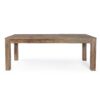 KAILY Mesa de comedor de diseño rústico 200 madera de olmo reciclado efecto parqué