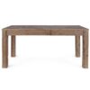 KAILY Mesa de comedor diseño rústico 160 madera de olmo reciclado efecto parqué - Imagen 2